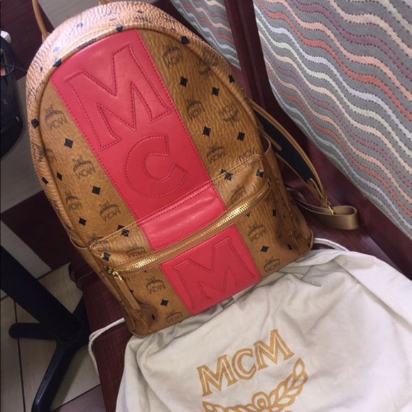 STARK STRIPE BACKPACK IN VISETOS MCM BACKPACK